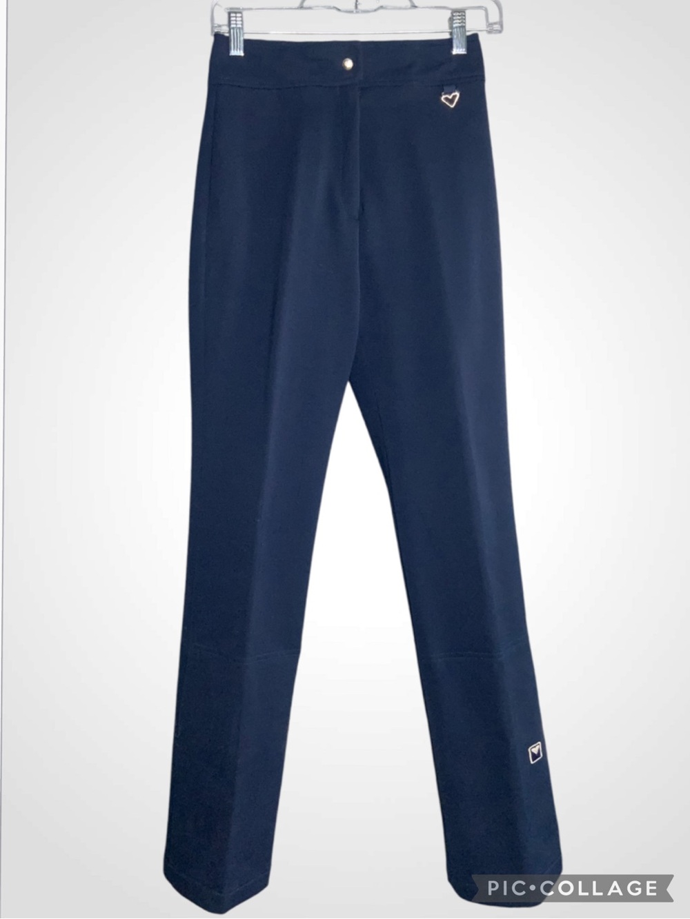 Obermeyer Vintage Navy Straight-Leg Stirrup Wool Blend Skiing Snow Pants 10